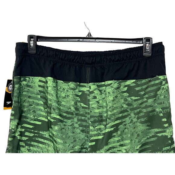 SPEEDO Board Shorts Men XXLarge Green UPF50+ Comfort Stretch Mesh Lining NWT - Picture 6 of 16